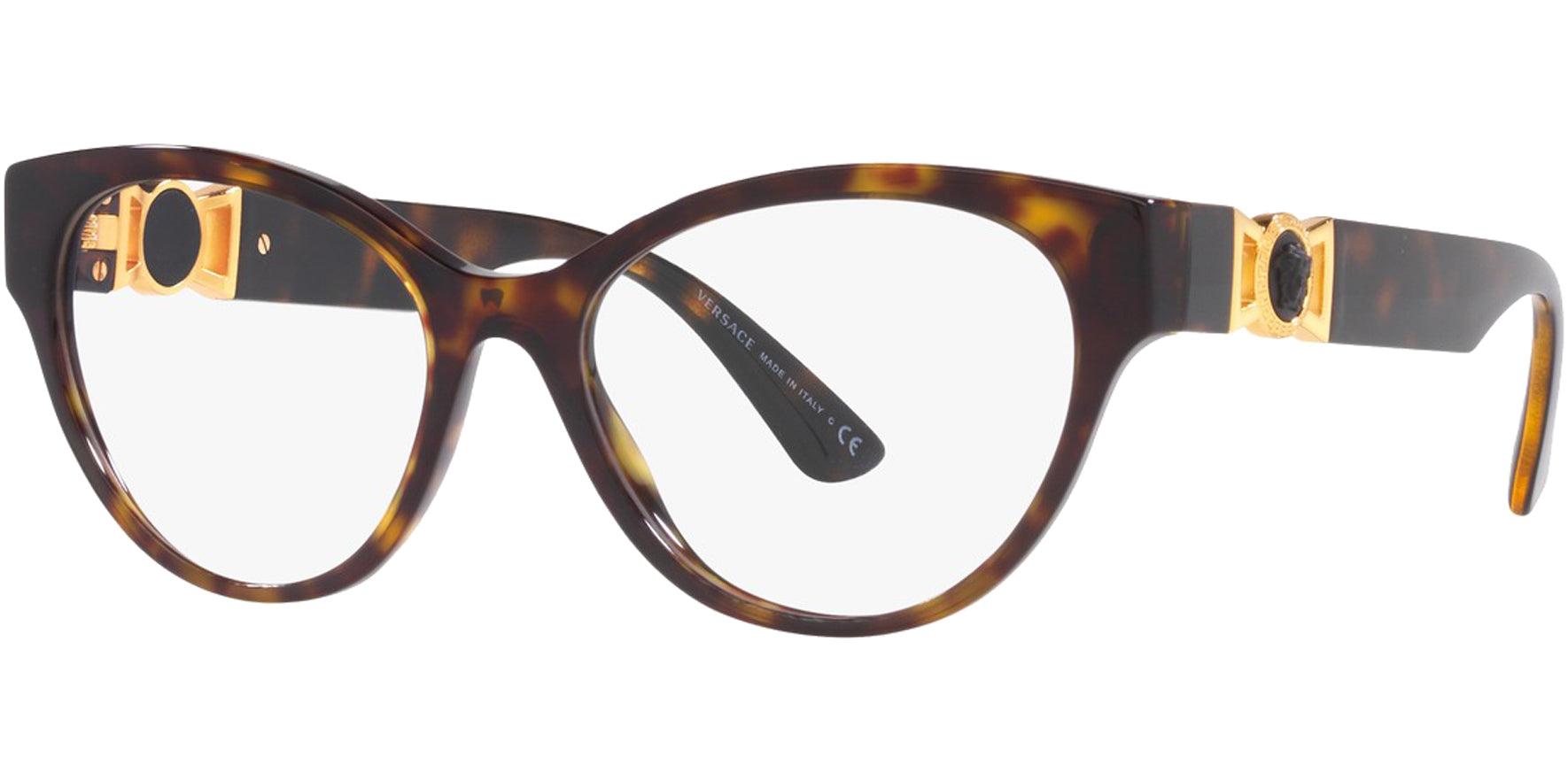 Versace Alt Fit Oval Cat Eye Eyeglass Frames - Eyedictive