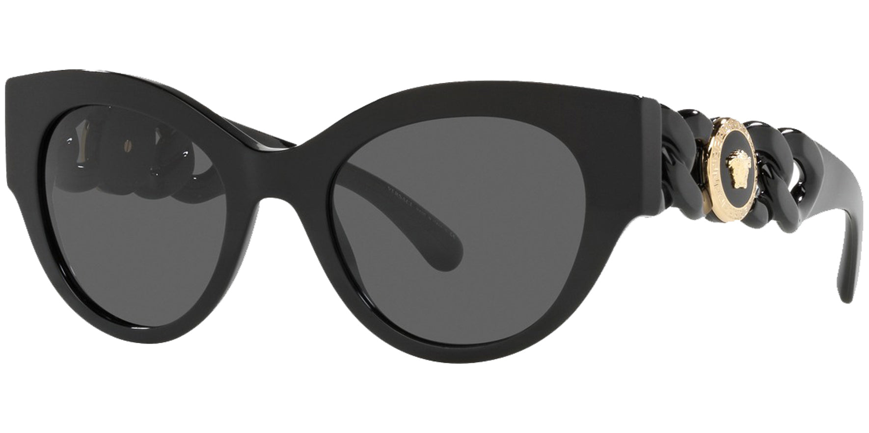 Versace Black Rounded Cat-Eye - Eyedictive