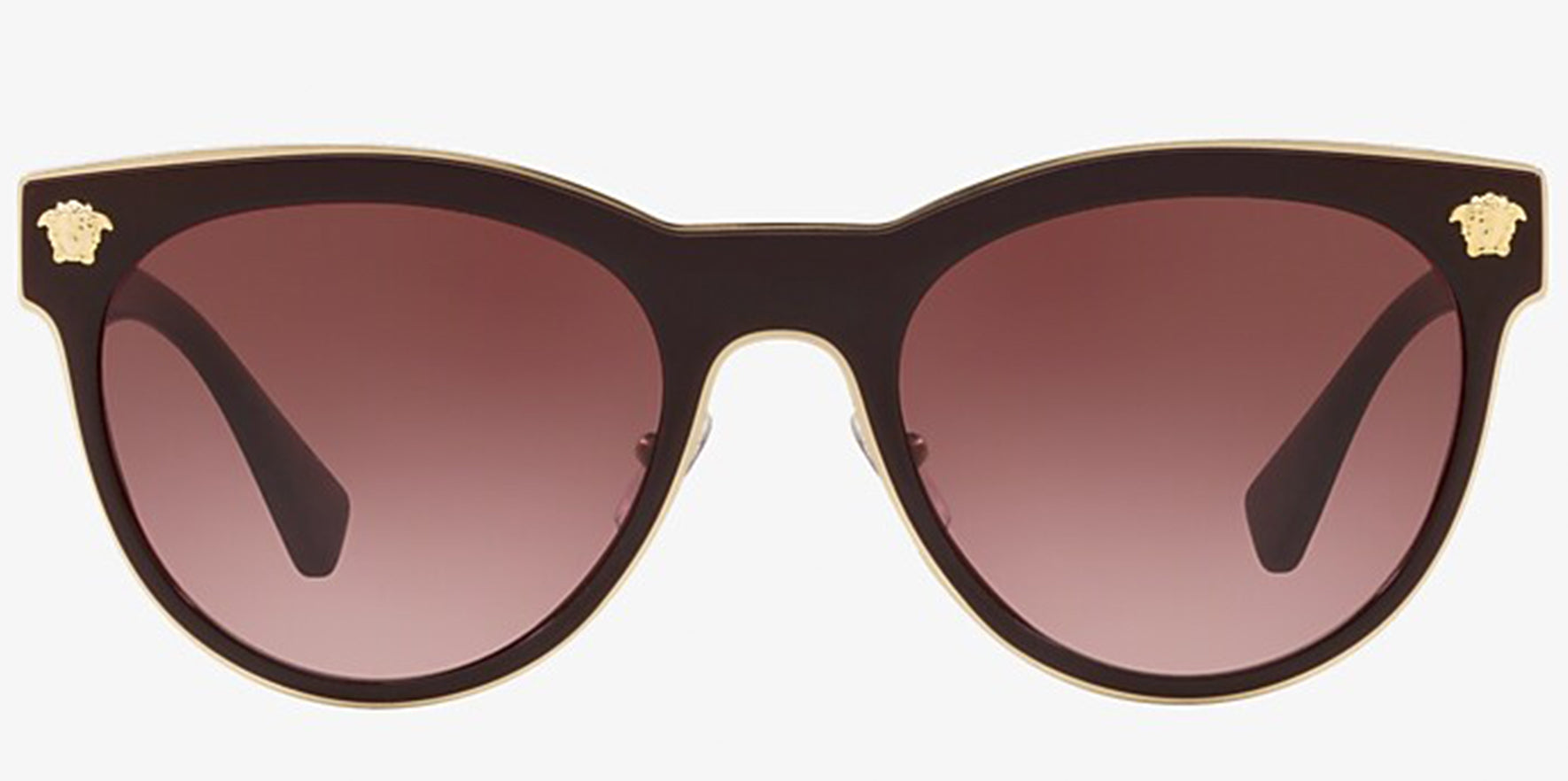 Versace Burgundy Rounded Cat Eye w/ Gradient Lens - Eyedictive