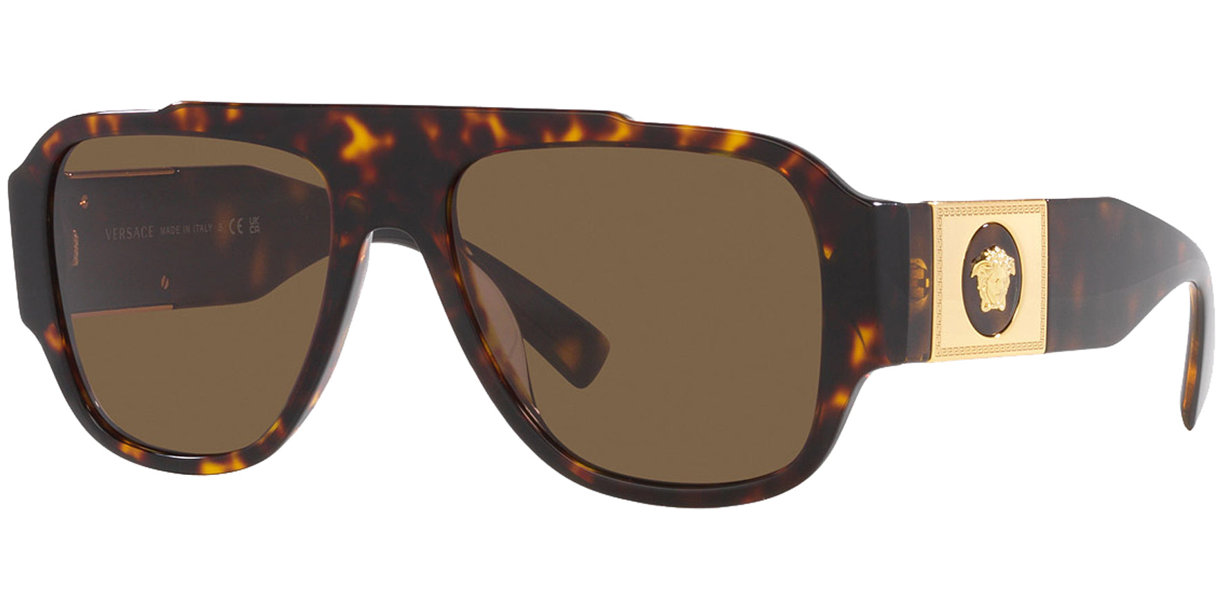 Versace Havana Wide Temple Pilot - Eyedictive