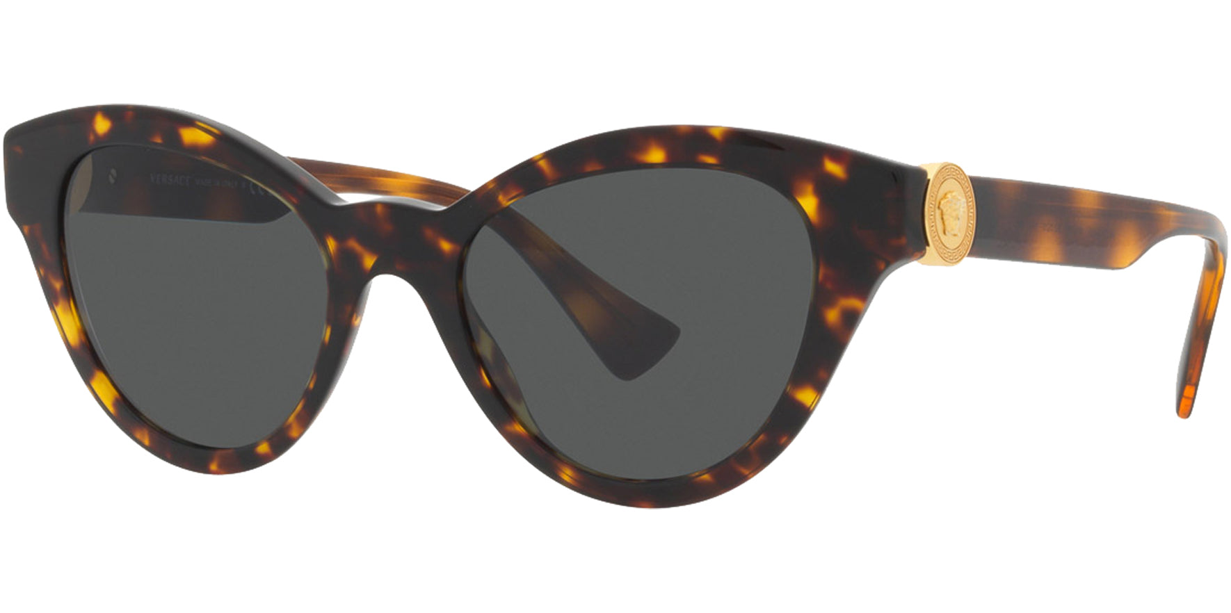 Versace Oval Cat Eye w/ Medusa Hinge