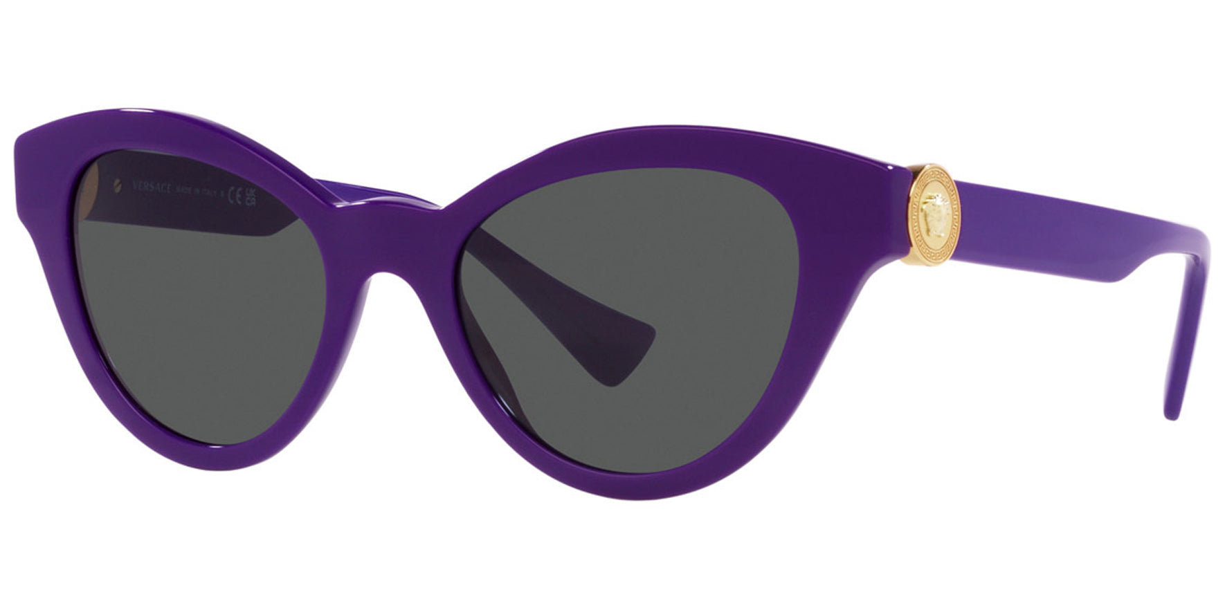 Versace Oval Cat Eye w/ Medusa Hinge