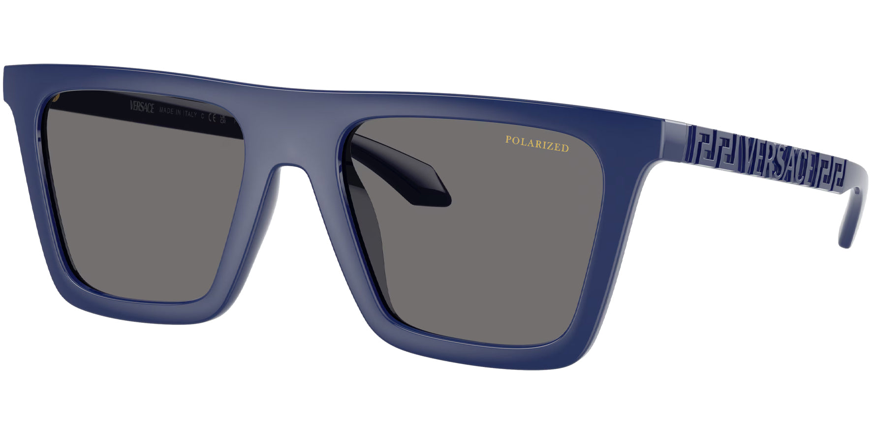 Versace Polarized Royal Blue Flat-Top - Eyedictive