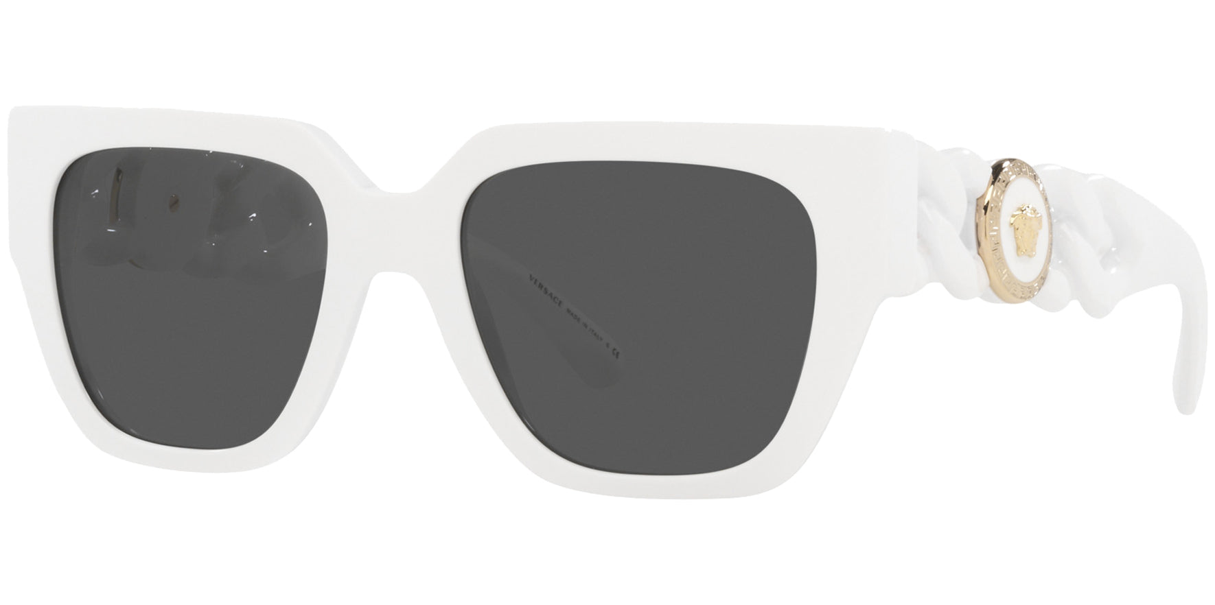 Versace White Square w/ Link Temples - Eyedictive