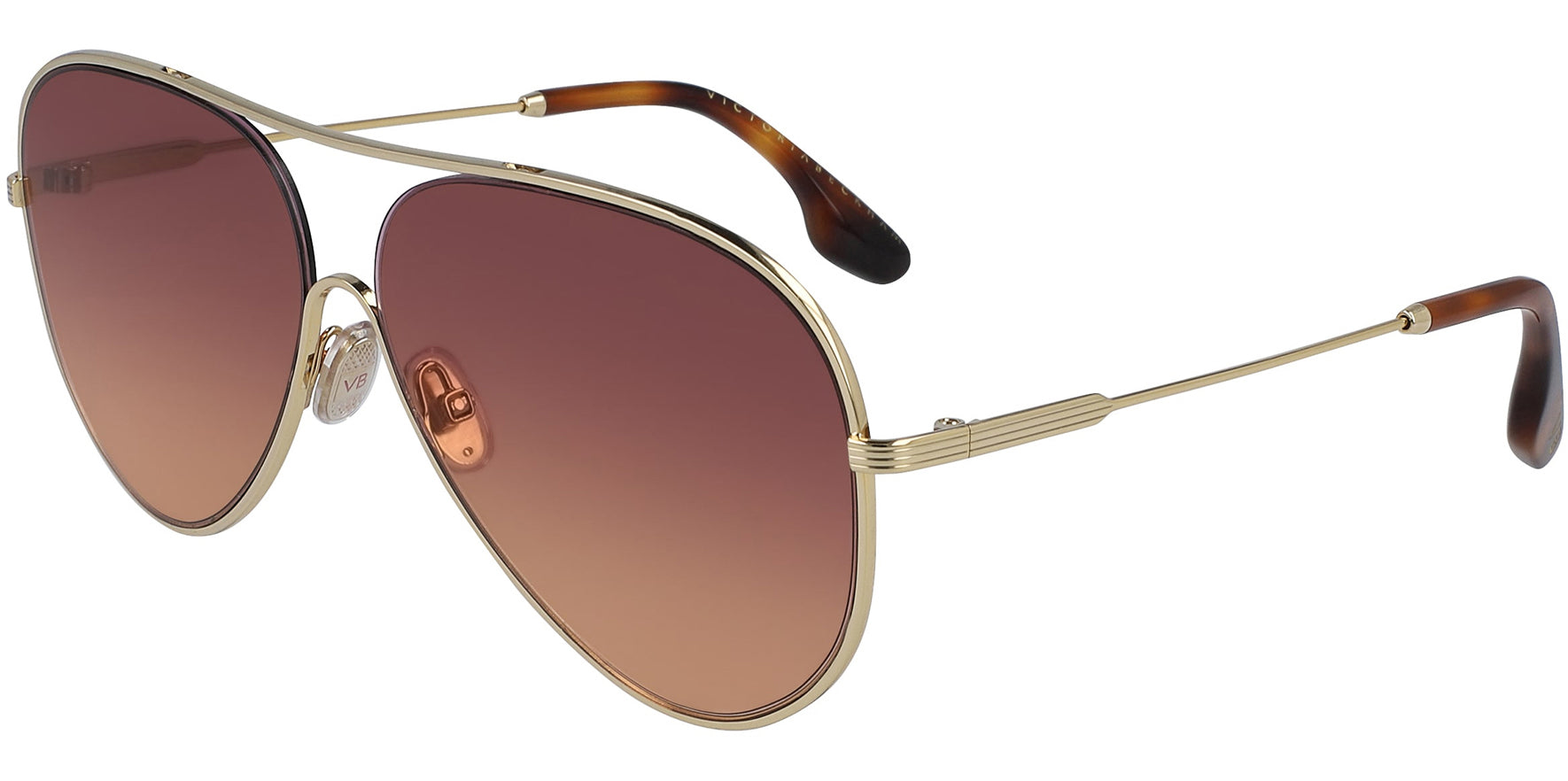 Victoria Beckham Oversize Aviator w/ Gradient Lens