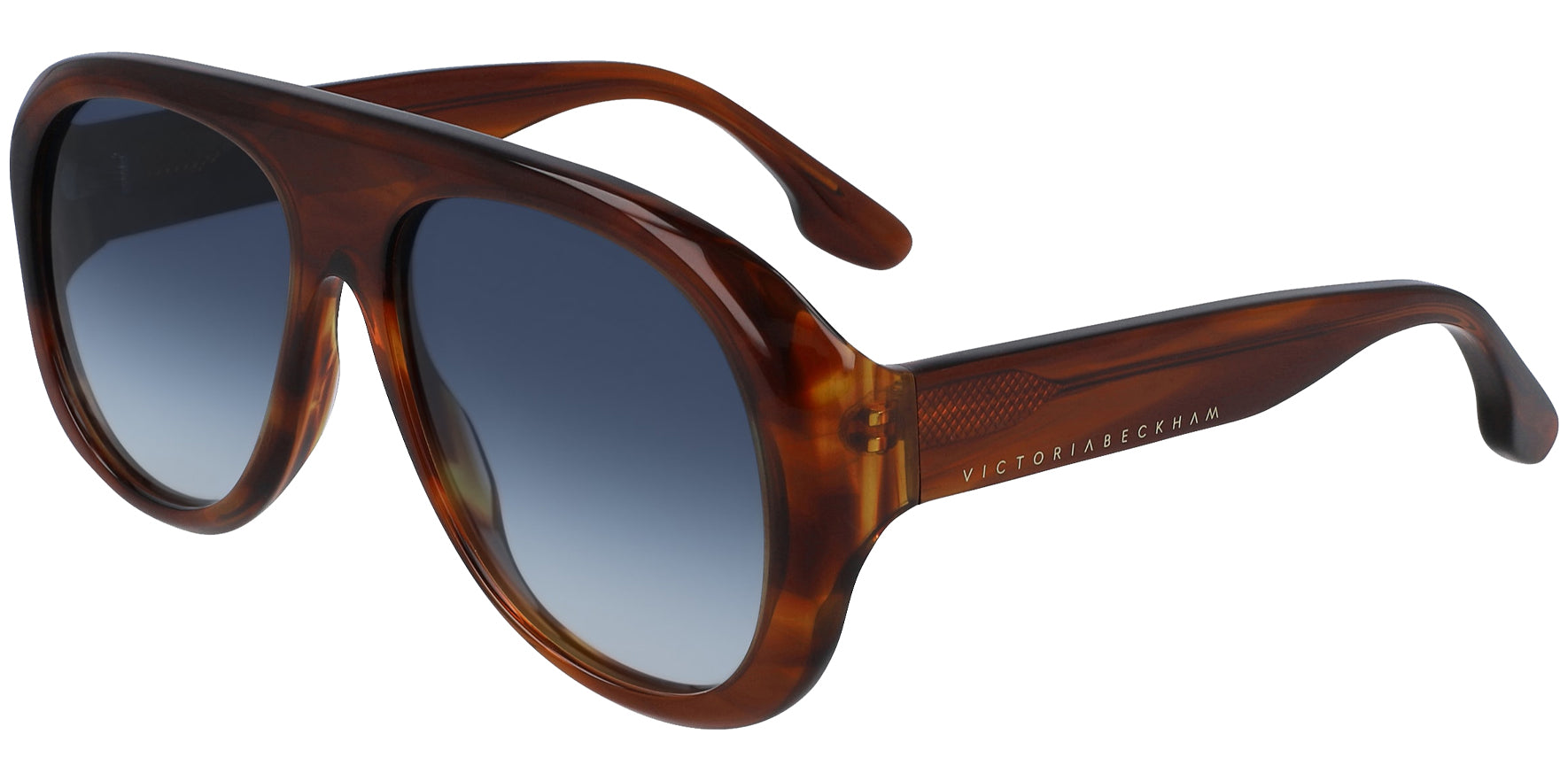 Victoria Beckham Rust Brown Oversized Pilot w/ Zeiss Lens - Eyedictive