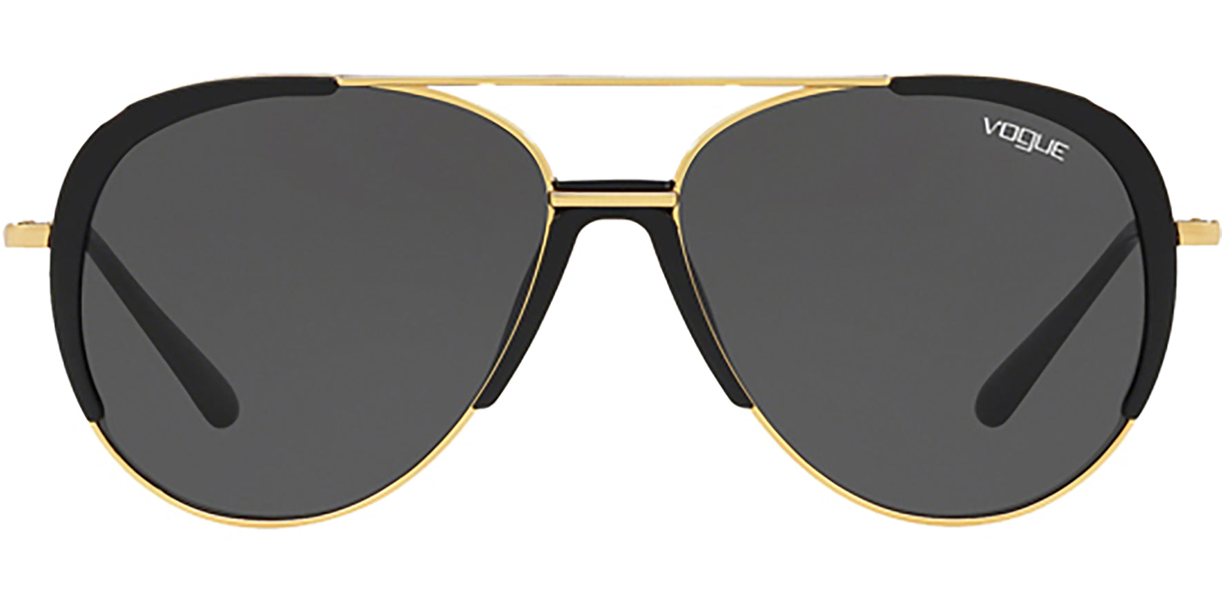 Vogue Gold-Tone Aviator w/ Black Accents - Eyedictive