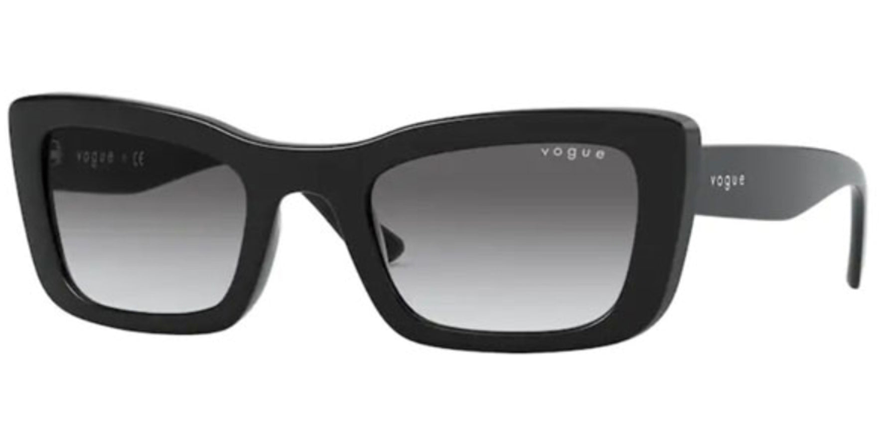 Vogue Black Cat Eye w/ Gradient Lens - Eyedictive