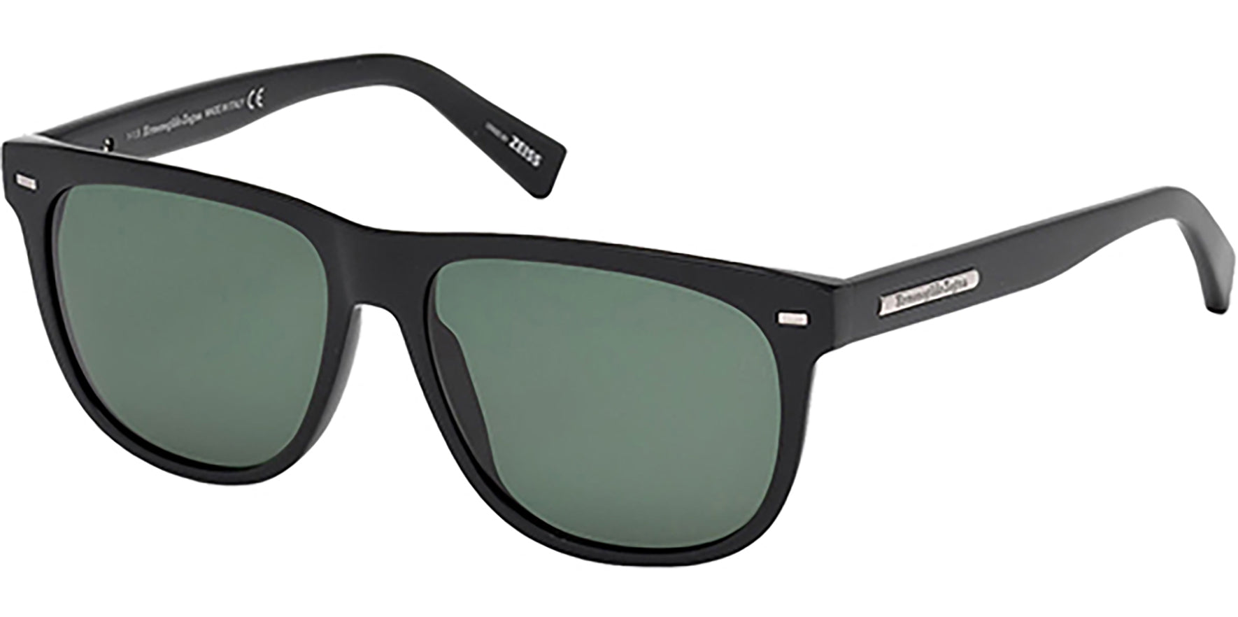 Ermenegildo Zegna Polarized Shiny Black - Eyedictive