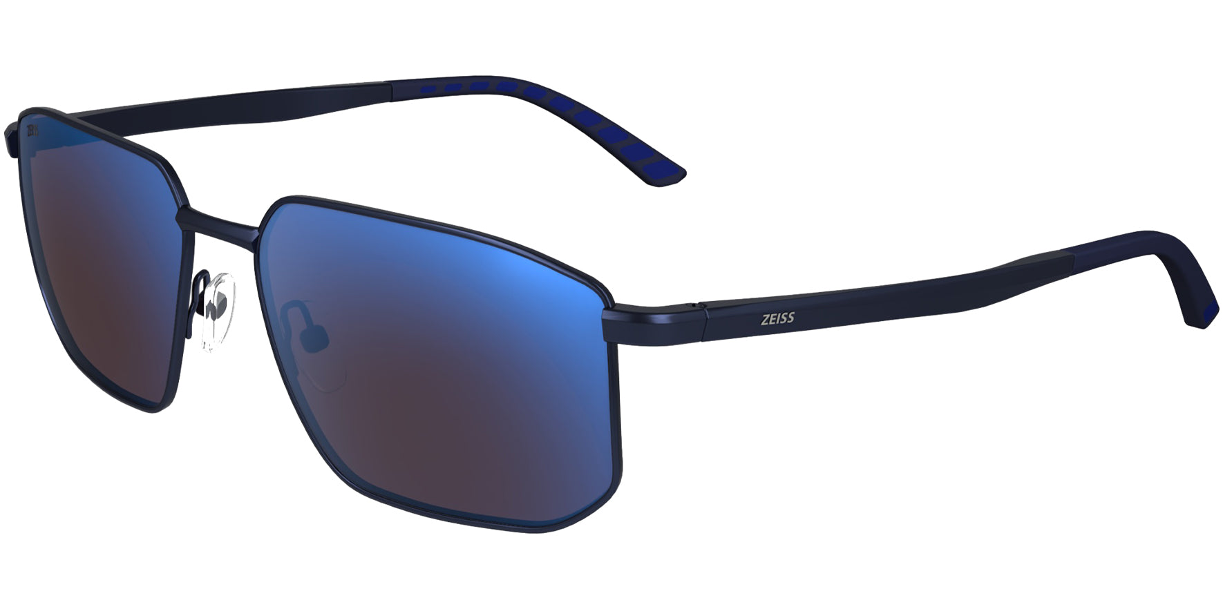 Zeiss Polarized Modern Geometric Metal Rectangle - Eyedictive