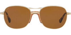 Persol Gold Tone Round Metal w/ Tempered Glass Lens