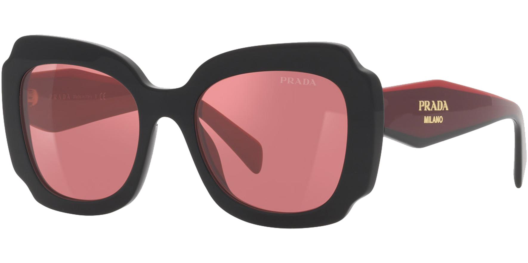 Prada Milano Alt Fit Square Butterfly w/ Mirrored Lens – Eyedictive