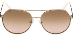 Guess Shiny Rose Gold-Tone Aviator w/Gradient Lens
