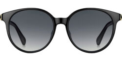 Kate Spade Eliza Black Vintage-Style Round w/ Gradient Lens