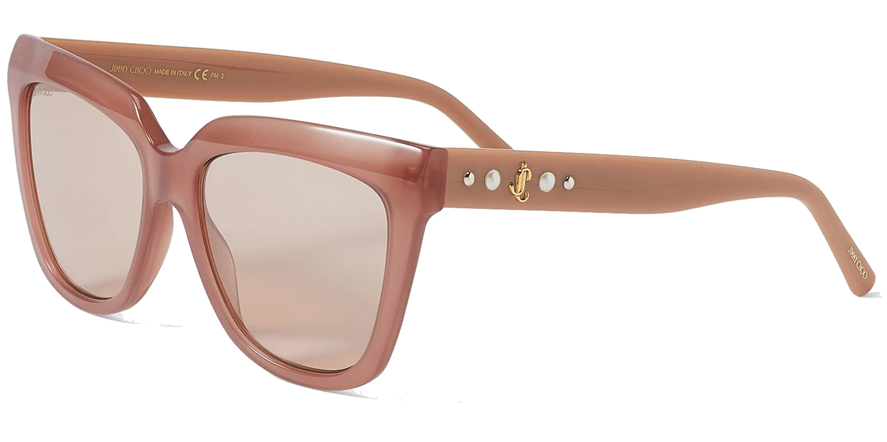 Jimmy Choo LETI/S FIB/2S Nude Gold Rose Women Sunglasses Authentic | eBay