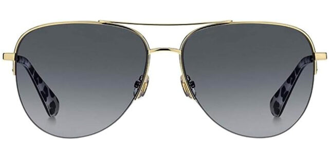 John Varvatos Semi-Rimless Round Sunglasses V534 Gold Gold 50mm 534 –  KASSUAL