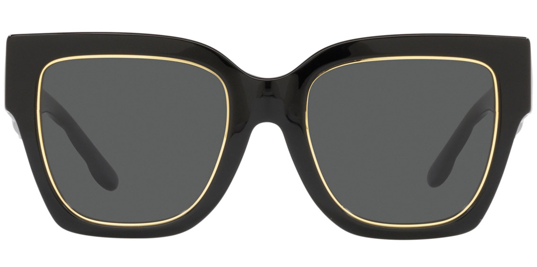 Oversized square-frame acetate and gold-tone sunglasses