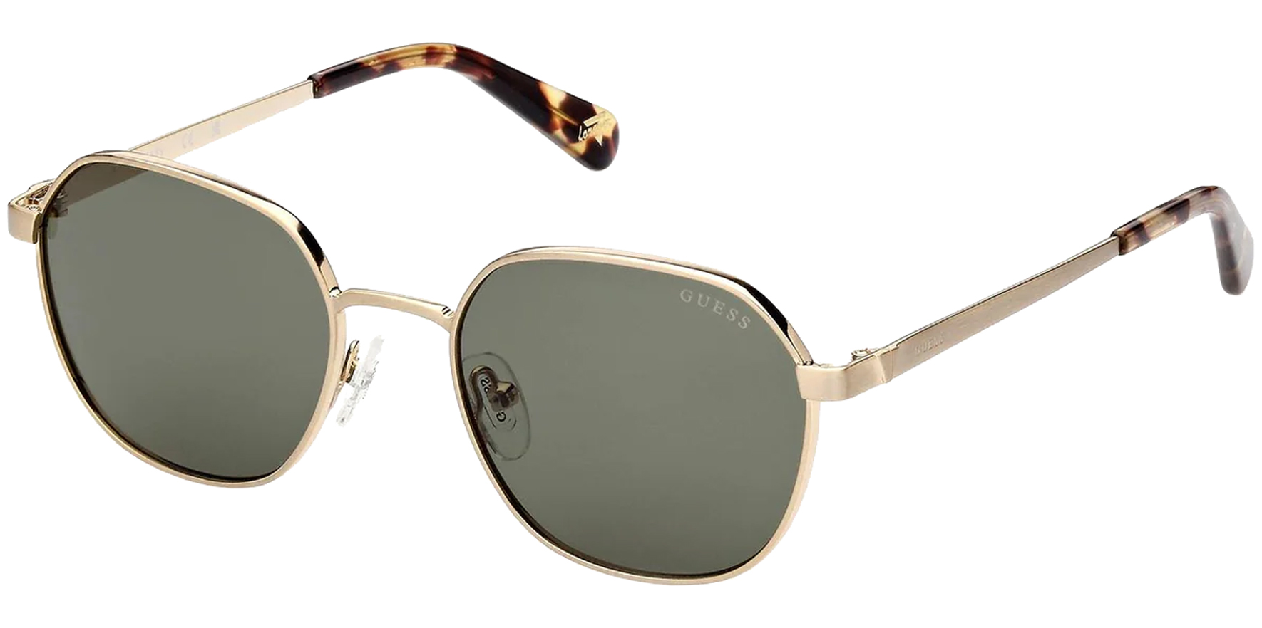 Guess Gold-Tone Geometric Round – Eyedictive