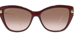 Salvatore Ferragamo Cat Eye w/ Gancio Metal Temples