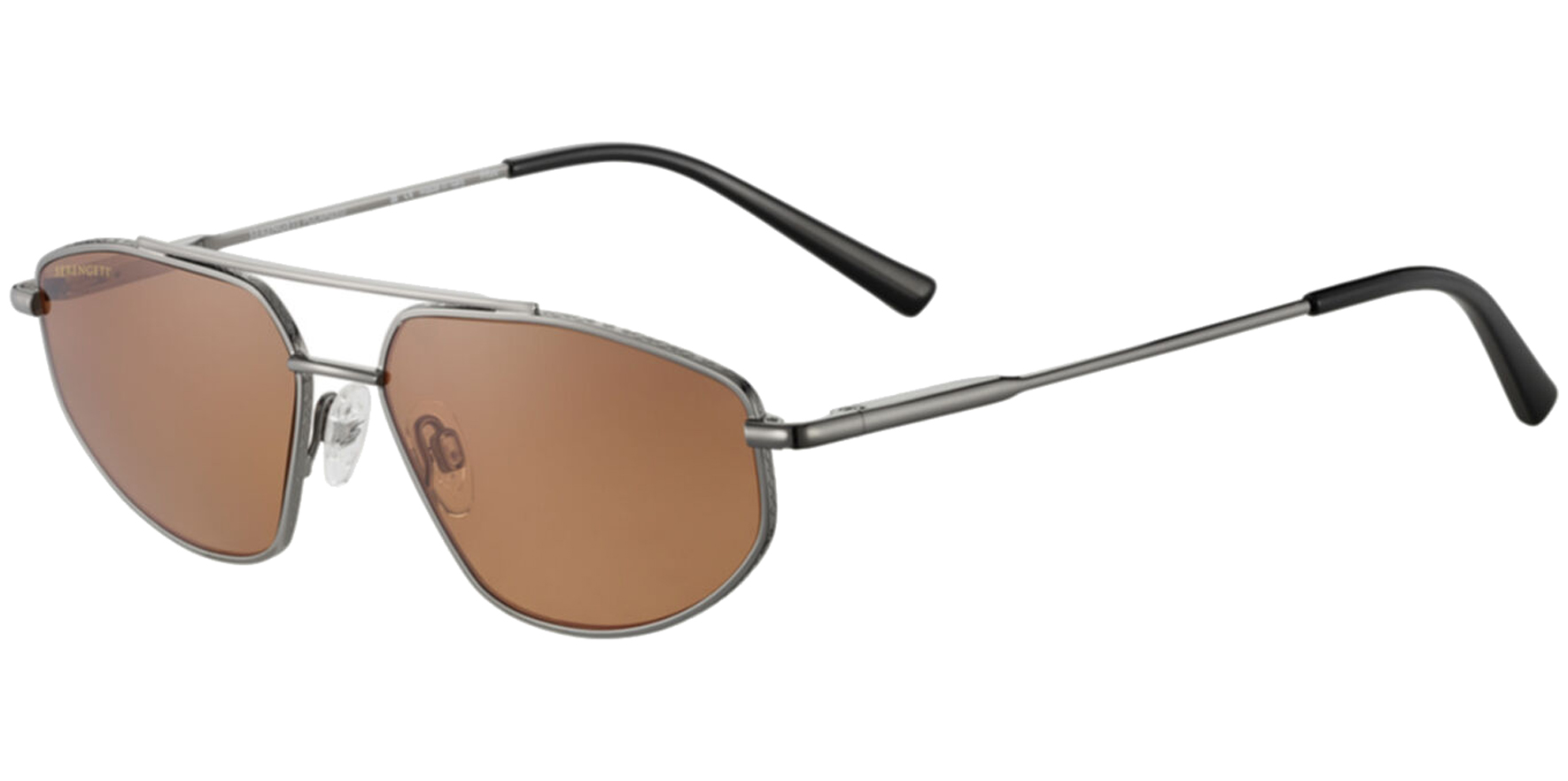 Serengeti Pistoia 8301 Shiny & Satin Black / 555 Polarised Lenses