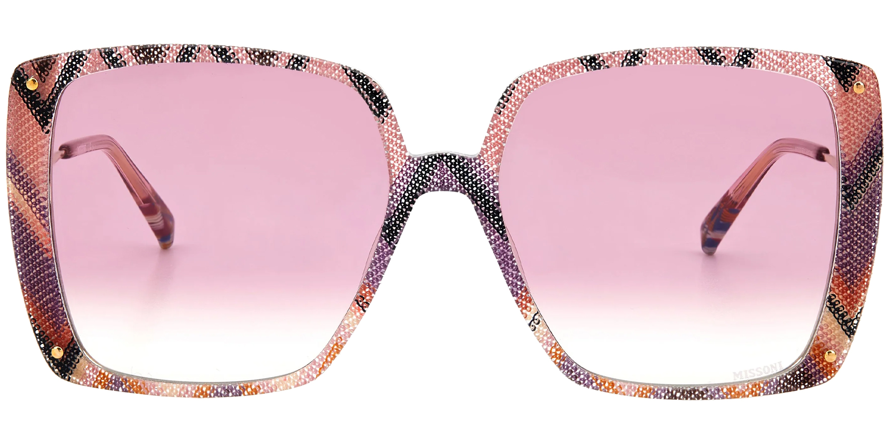 Missoni Oversized Square Butterfly w/ Gradient Lens