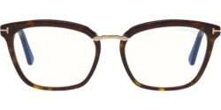 Tom Ford Blue Block Brow-Line/Cat-Eye Eyeglass Frames