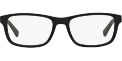 Armani Exchange Matte Blue Rectangular Eyeglass Frames