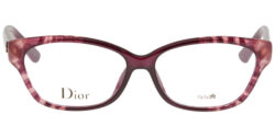 Dior Flower Violet Rectangular Eyeglass Frames