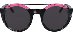 DKNY Black Tortoise/Pink Oversize Round
