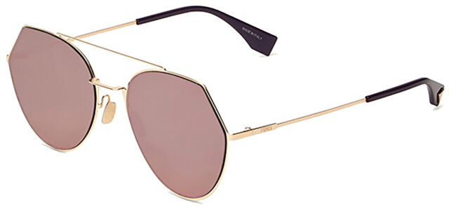 Fendi - Eyeline - Black Rounded Sunglasses - Sunglasses - Fendi