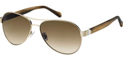 Fossil Stainless Steel Aviator w/ Gradient Lens