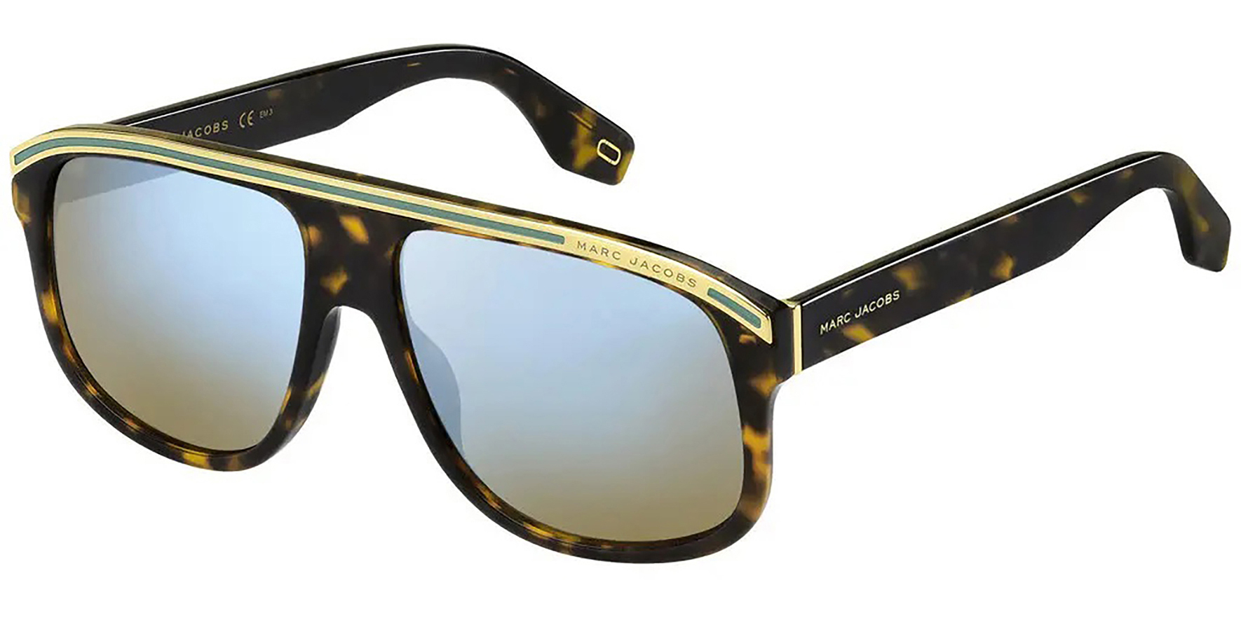 Marc Jacobs Dark Havana Navigator w/ Mirror Lens – Eyedictive