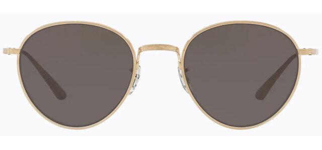 Oliver Peoples Brownstone 2 Brushed Gold-Tone Titanium Round