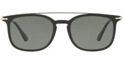 Persol Calligrapher Edition Polarized Black Brow Bar Square w/ Glass Lens