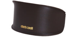 Roberto Cavalli Albireo Shield Black Leather/Gold