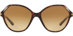 Tory Burch Tortoise Rounded Geometric w/ Gradient Lens