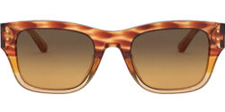 Tory Burch Amber-Brown Tortoise Square w/ Gradient Lens