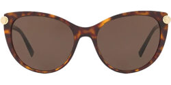 Versace Rounded Cat Eye w/ Leather Wrapped Temples